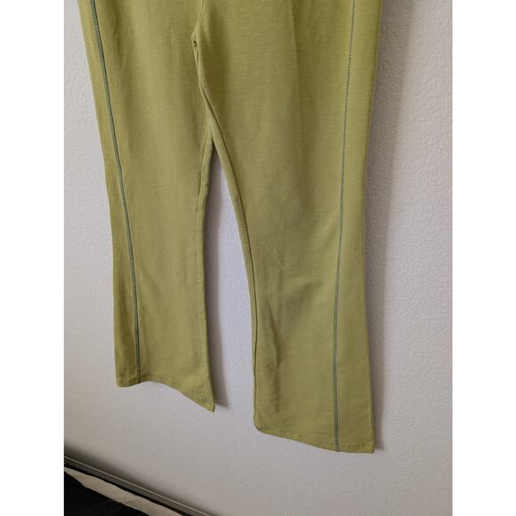 NWT Known Supply Matcha Green Flared Leggings - Size XL Organic Cotton Lounge - Picture 10 of 11